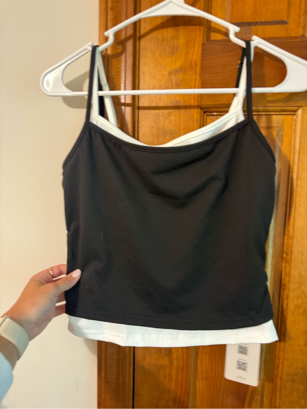 Black Layered-Look Tank Top - Women